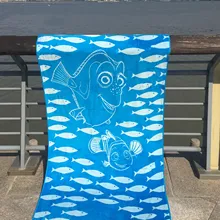 Пляжное полотенце Экспорт Европа и Америка пряжа окрашенная Океанский стиль очень большой толстый Чистый хлопок пляжное полотенце для взрослых 180*90