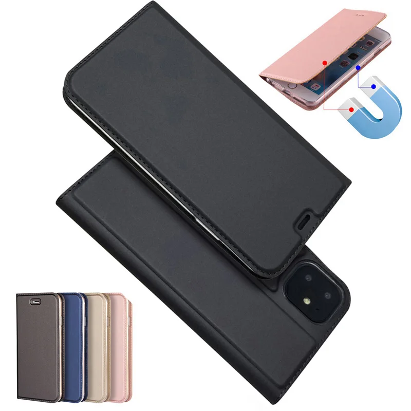 Роскошный кожаный флип-кейс с магнитной абсорбцией для iPhone 11 Pro Max
