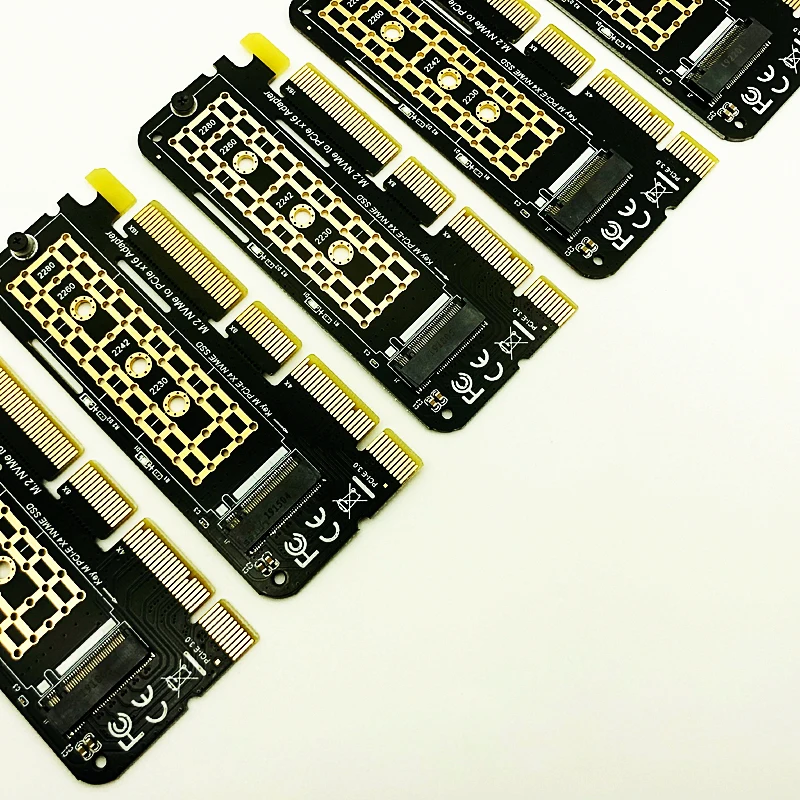 5 шт. M.2 NVME адаптер M.2 M2 NVME PCIE to M2 адаптер PCI Express X16 X8 X4 Raiser SSD M.2 PCI-E Плата расширения для SSD 2230-2280