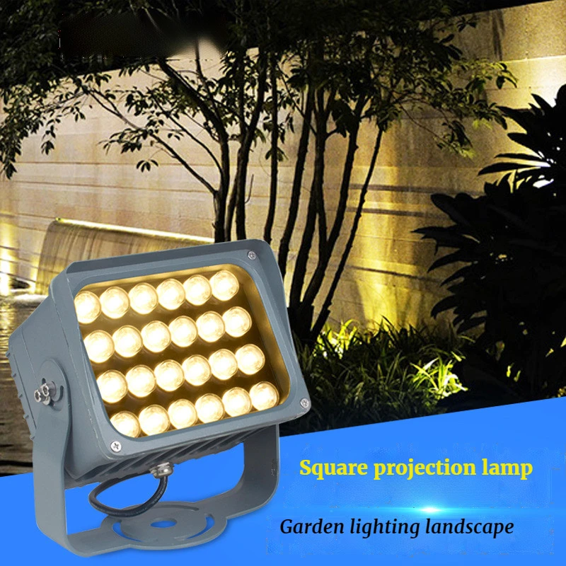 Garden Lights Outdoor Decoration Patio Yard Led Warm Light Wall Washer Light Rgbw Landscape Lighting LED Projection 40w