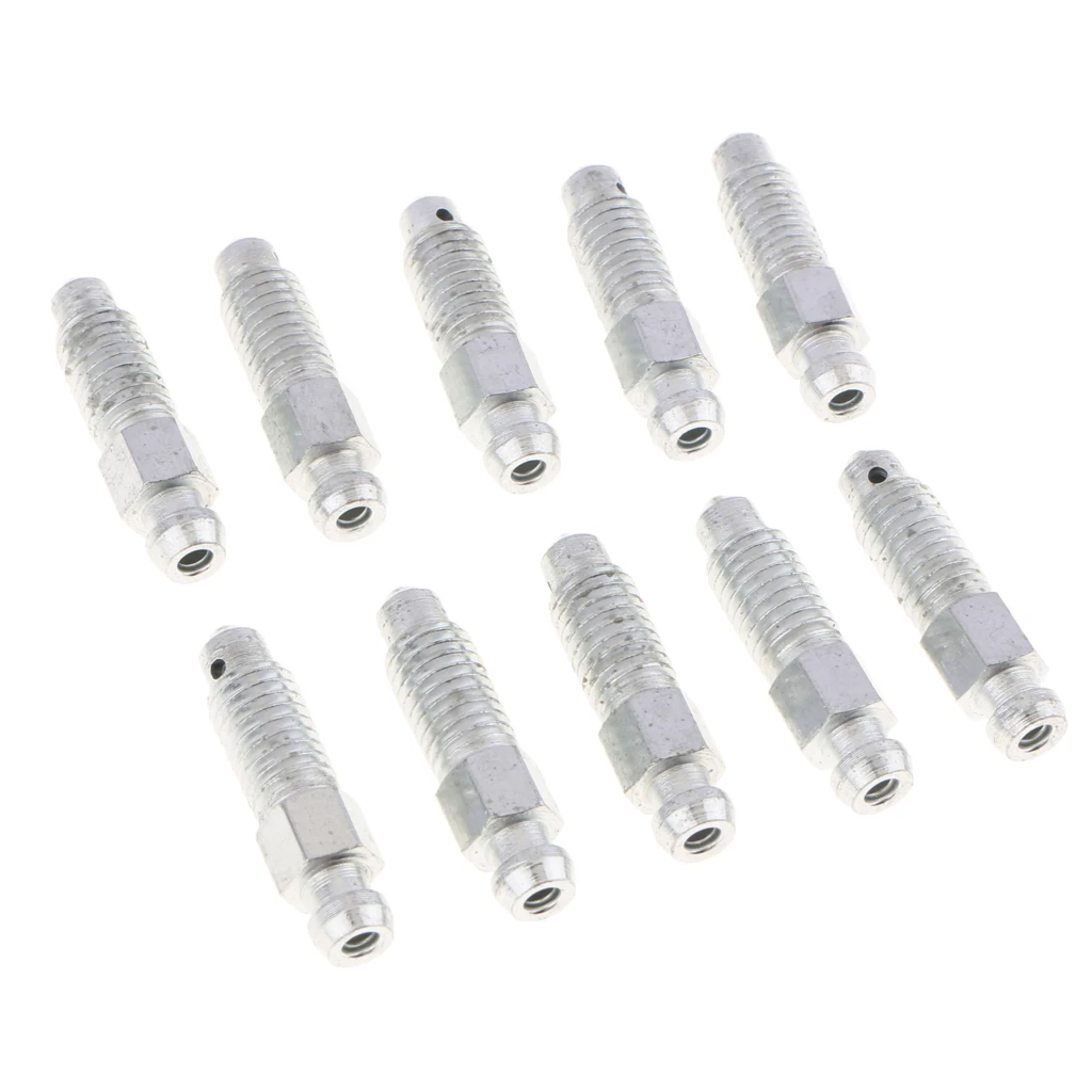 10x M8*1.25 Motor Car Brake Bleeder Caliper Bleed Screws Kit