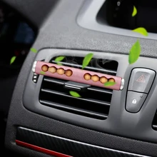 Автомобильные аксессуары для салона автомобиля декоры для автомобиля-Стайлинг освежитель воздуха автомобиля вентиляционное отверстие клип духи деревянные бусины Ароматерапия