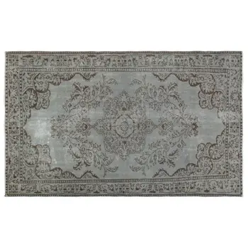 

Handmade Gray Vintage Overdyed Turkish Area Rug 171x277 Cm-5'7''X9'1''