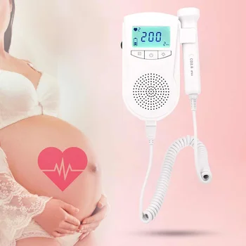 

Prenatal Fetal Doppler Baby Heartbeat Monitor Baby Heart Rate Detector Sonar Doppler 2.0MHz For Pregnant Women No Radiation