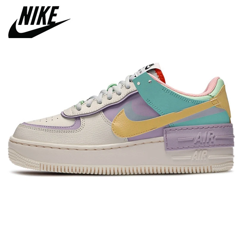 Nike Air Force One Schaduw Bleke Beige Schoenen Pastel Ivoor Deeltje Grijs  Loopschoenen Pure Platinum Voor Het Paar| | - AliExpress