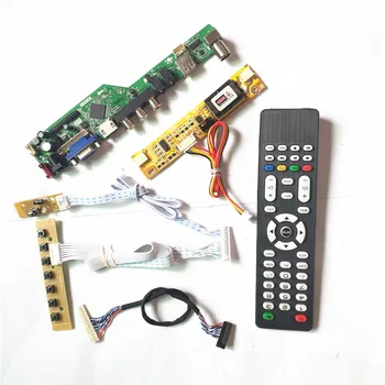 

For LM190E08-TLJ1/TLJ2/TLJ4 Remote+Inverter+keyboard 2CCFL 30Pin LVDS LCD display T.V53 controller board VGA HDMI AV USB DIY kit