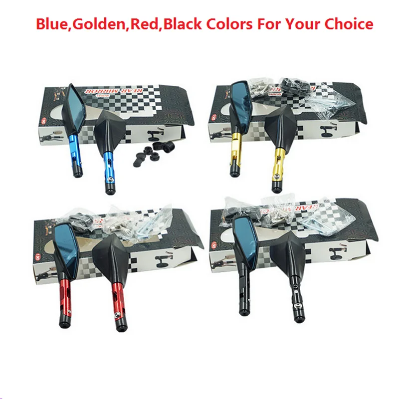 2Pcs/Set Motorcycle Rearview Mirror Alloy For Electric ATV Quad Scooter Mirrors Motor Accessories | Автомобили и мотоциклы