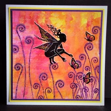 Фея папоротник головки мака резиновая четкая печать/печать для DIY скрапбукинга/фото украшение для альбома карты делая четкие штампы