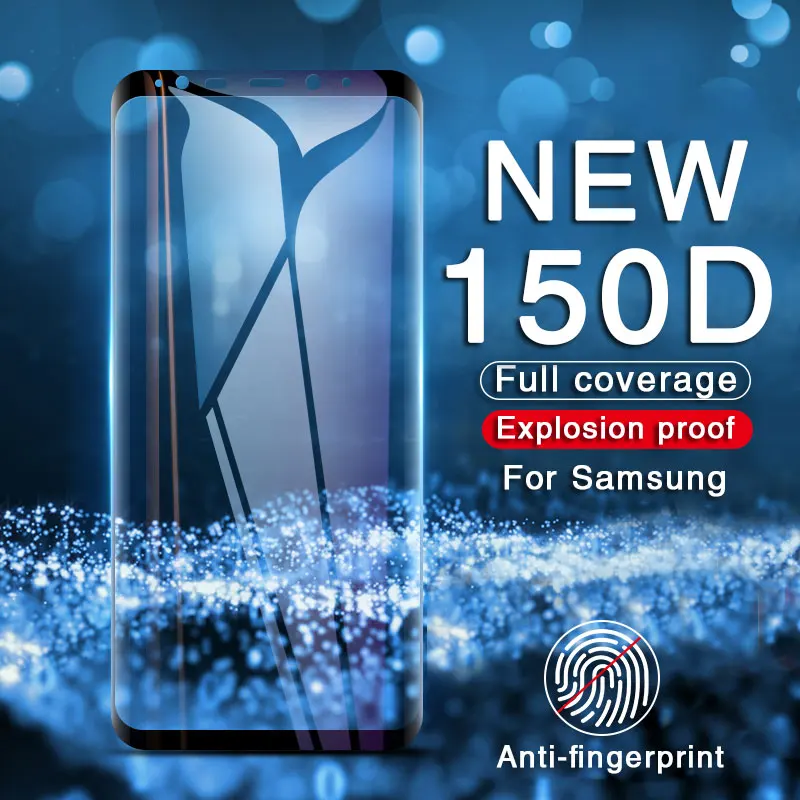 Изогнутый взрывозащищенный чехол из закаленного стекла для Samsung Galaxy S9 S8 Plus Note 8 9