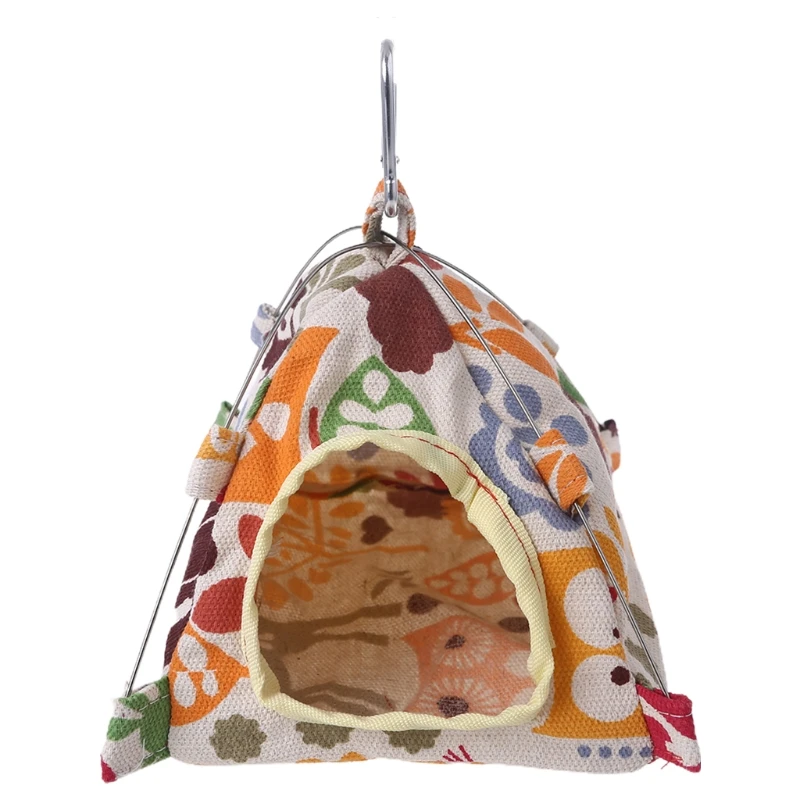 Bird Parrot Nest House Bed Habitat Cave Hanging Tent Parakeet Sleep Hut Hammock Birds Supplies S/L C42