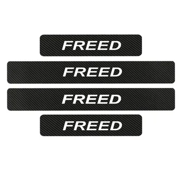 

Car Door Sill Plate Stickers For Honda Freed Auto Protector Sticker Antislip Styling Decal Car Accessories Interior 4Pcs/Set