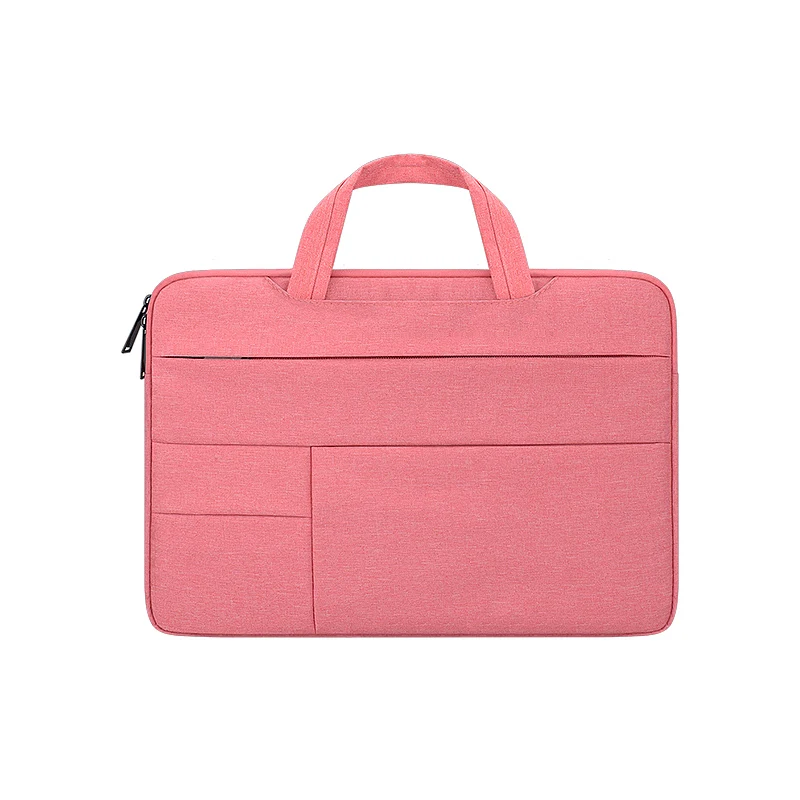 Сумка для ноутбука 13 13,3 14 14,1 15,4 15,6 дюймов чехол для acer Asus samsung Toshiba lenovo hp Chromebook Защитная сумка для ноутбука - Цвет: Pink with Handheld