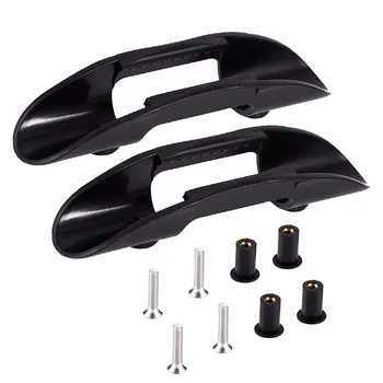 

2pcs Durable Easy Install With Screws Outdoor Sports Deck Mounted Practical Canoe Fishing Net Kayak Paddle Clip Removable