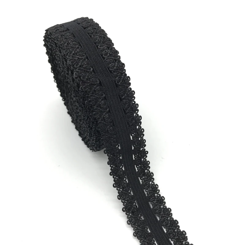 Elastic Band 5yards/Lot 7/8"(20mm) Crown Edge Frilly Lace Trim Elastic Spandex Band For Sewing Fabric DIY Garment Accessory fabric craft supplies