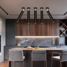 Потолочный светодиодный светильник прожекторы гостиной лампы скандинавского освещения для офиса ресторана бара точечного света поверхностного монтажа AC90-260v