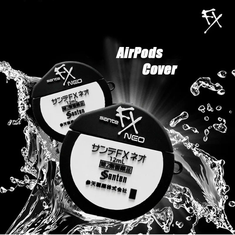 

For Airpods 2 Pro Case Silicone Case, Suitable for Apple Airpods Case 1 Cute Eye Drops Water Watch Headphone 3D Headphone Case