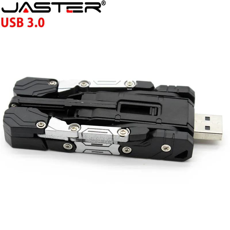 JASTER USB 3,0 пластиковая игрушка стиль U диск мультяшный персонаж usb флеш-накопитель трансфомер 4 Гб 64 ГБ 8 ГБ 16 ГБ 32 ГБ трансформационный робот