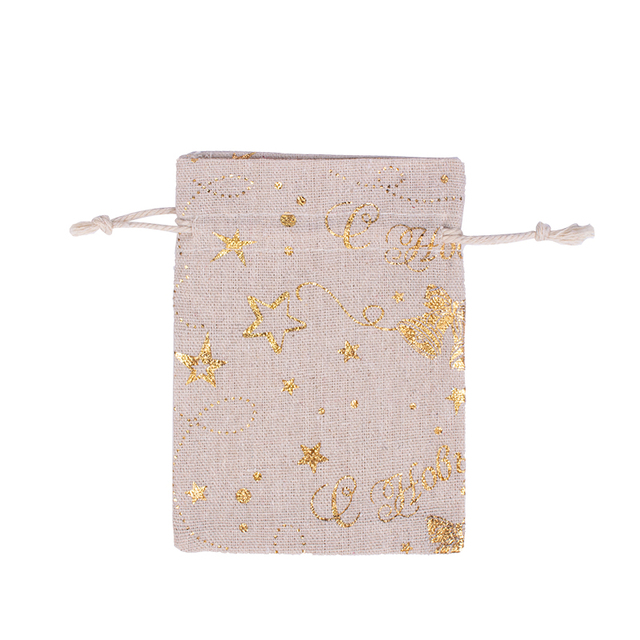 Bird New Year Bag Jewelry Sachet Packing Organizer Christmas Pouches 10Pcs/Lot Santa Gift Drawstring Bag Can Print Logo