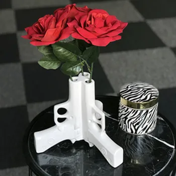 

Creative Simulation Three Gun Vase Living Room Coffee Table Desktop Flower Arranging Vase Photography Props Christmas Gift X5624
