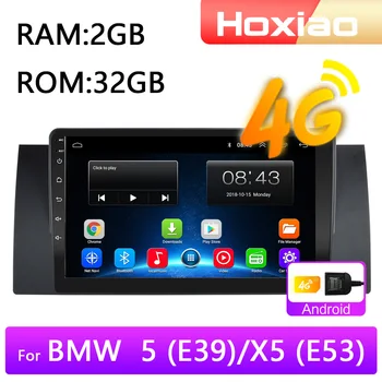 

4G Android 8.1 Car Radio Multimedia Video Player for BMW 5 E39 E53 X5 1995-2001 2002 2003 2004 2005 2006 Navigation GPS 2 din