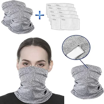 

Hot Mouth-Mask Multi-purpose Neck Gaiter Face Cover Bandanas Scarf Headwear with PM2.5 Filters Anti Dust for Outdoors Best Price