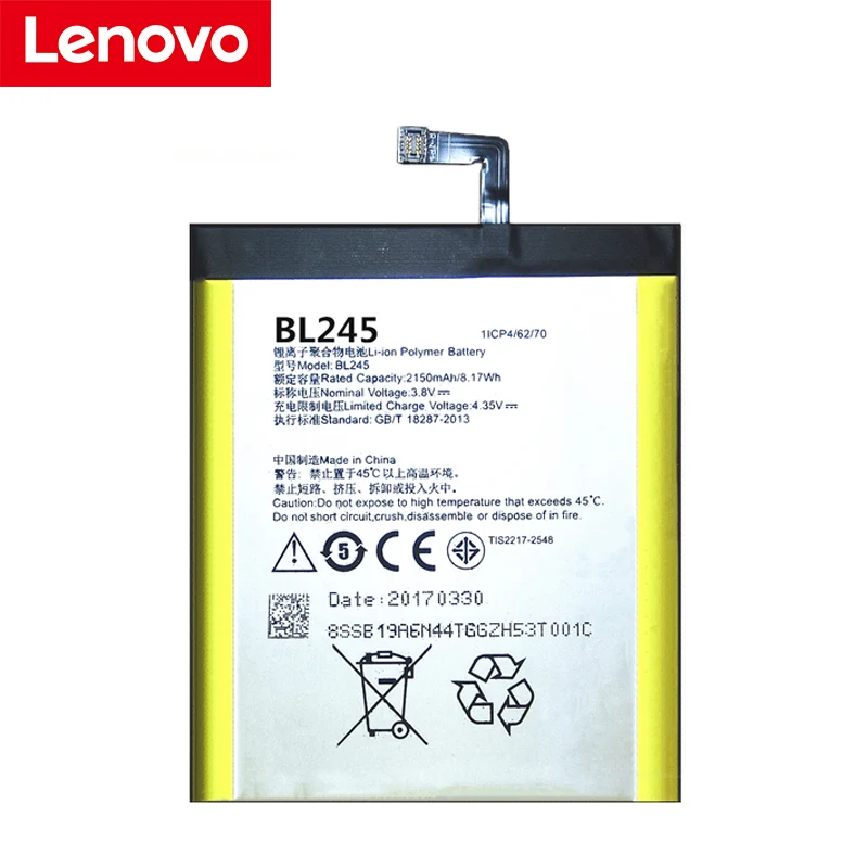 

NEW Original 2150mAh bl245 Battery For LENOVO S60 S60T S60W High Quality Battery + Tracking Number