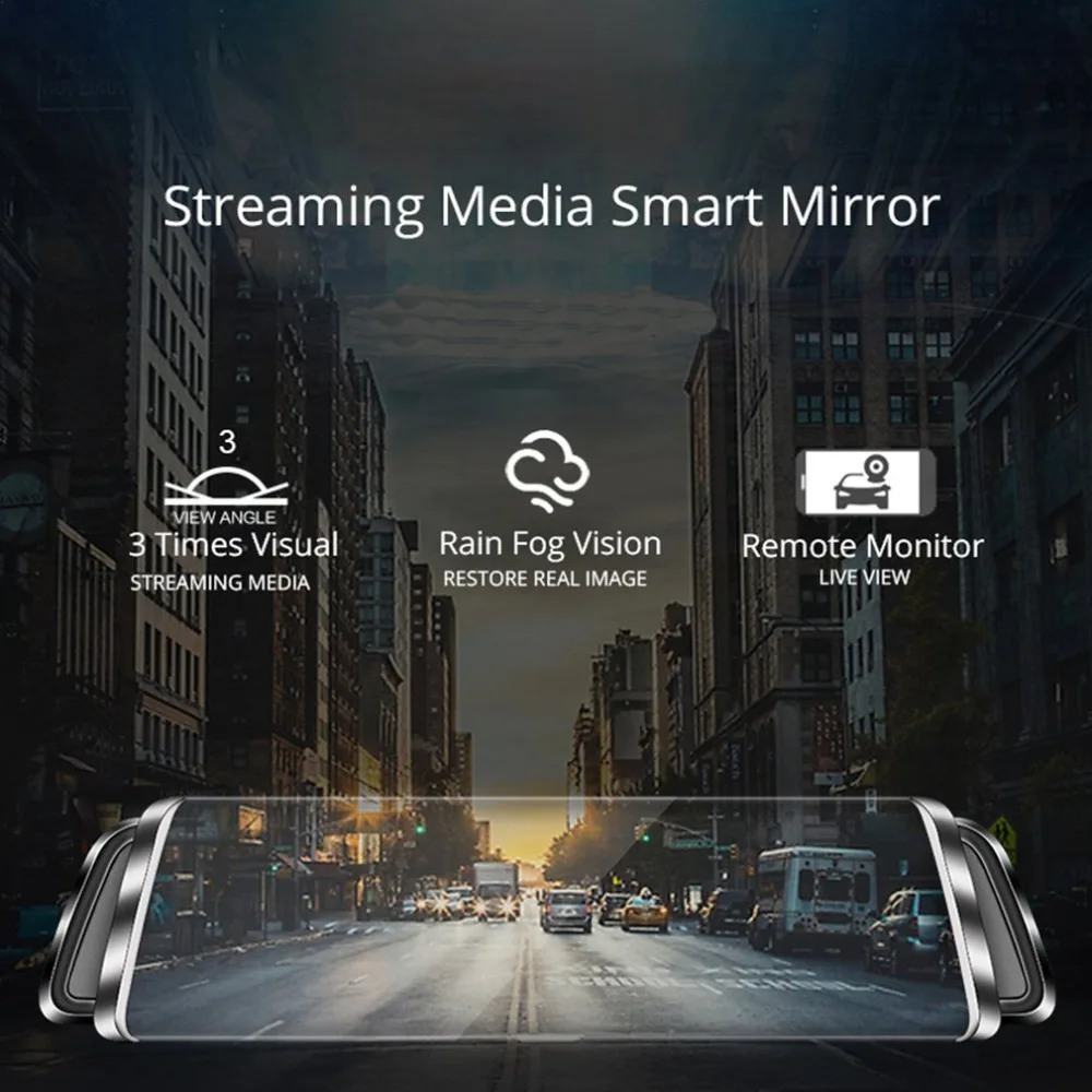 10 дюймов 4G потокового медиа рекордер Wifi Android Смарт зеркало заднего вида gps навигация двойной Электронный собака