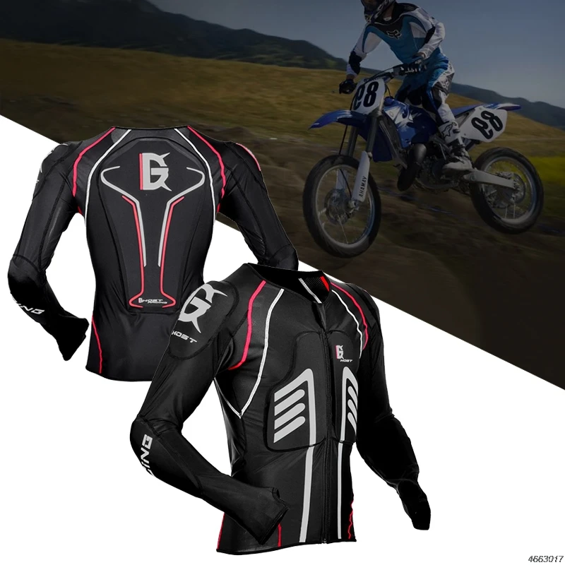 GHOST RACING rcycle Armor куртка Moto Racing gear эластичная броня для мотокросса для езды по бездорожью велосипедная одежда для защиты тела