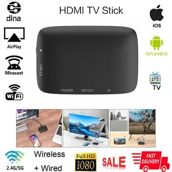 

Dual Band 5G tv mirroring multiple TV stick Adapter Android Mirror Cast Wireless HDMI WiFi Dongle 1080P 2.4G/5G Miracast Airplay