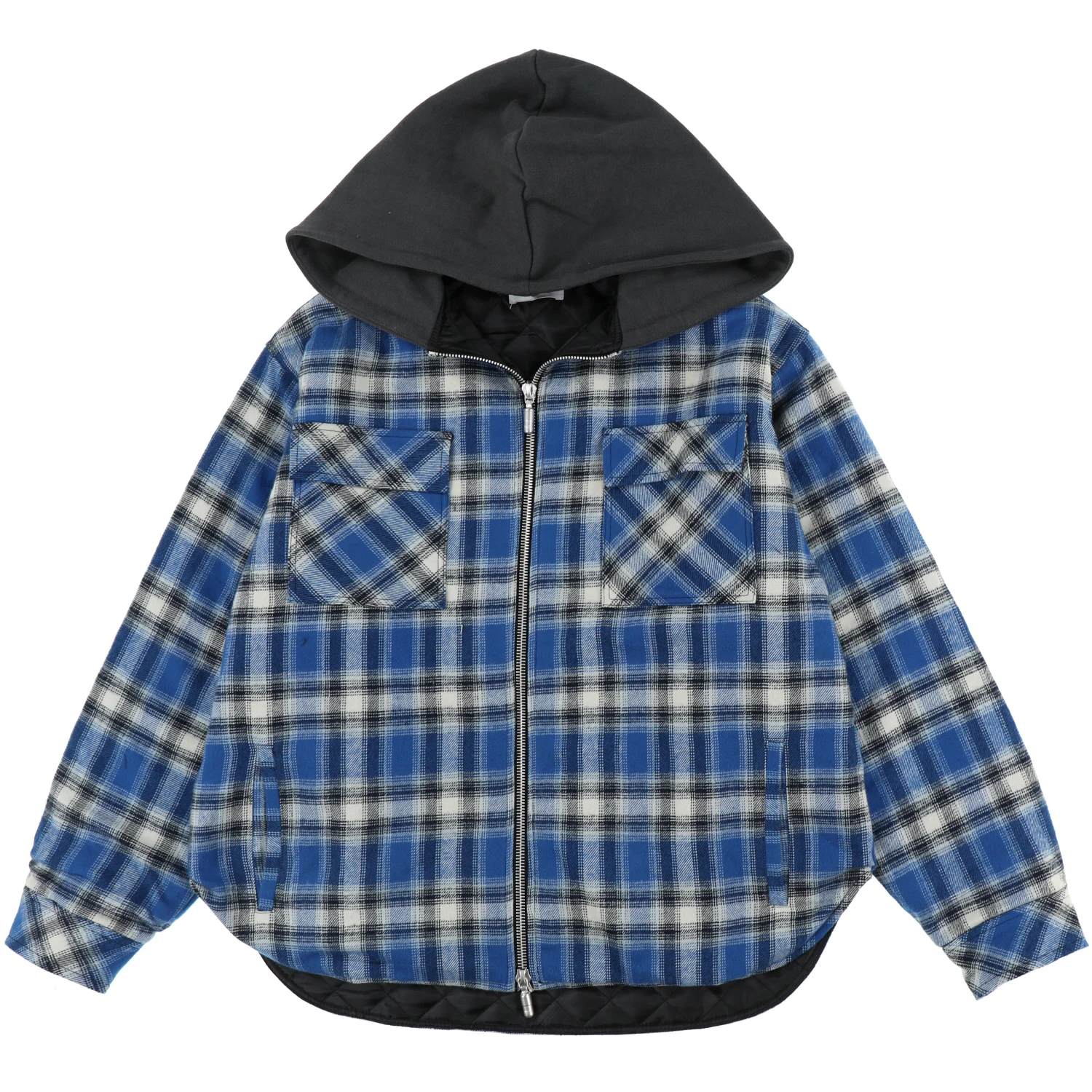 19FW RHUDE куртки с капюшоном для мужчин и женщин 1:1 лучшее качество клетчатая рубашка