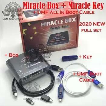 

Original Miracle box +Miracle key with UMF ALL Boot cables ( V2.98 hot update ) for china mobile phones Unlock+Repairing unlock
