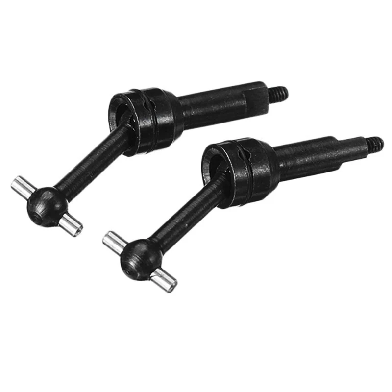 2 шт Металл CVD Трансмиссия вал 1/24 для WLtoys A202 A212 A222 A232 A242 A252 автозапчасти - Цвет: Black