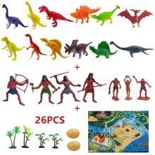 26 шт. динозавр модель Динозавр мир Лес игровой коврик динозавр модель игровой ковер игрушка модель набор динозавр лес сцена игрушка игра