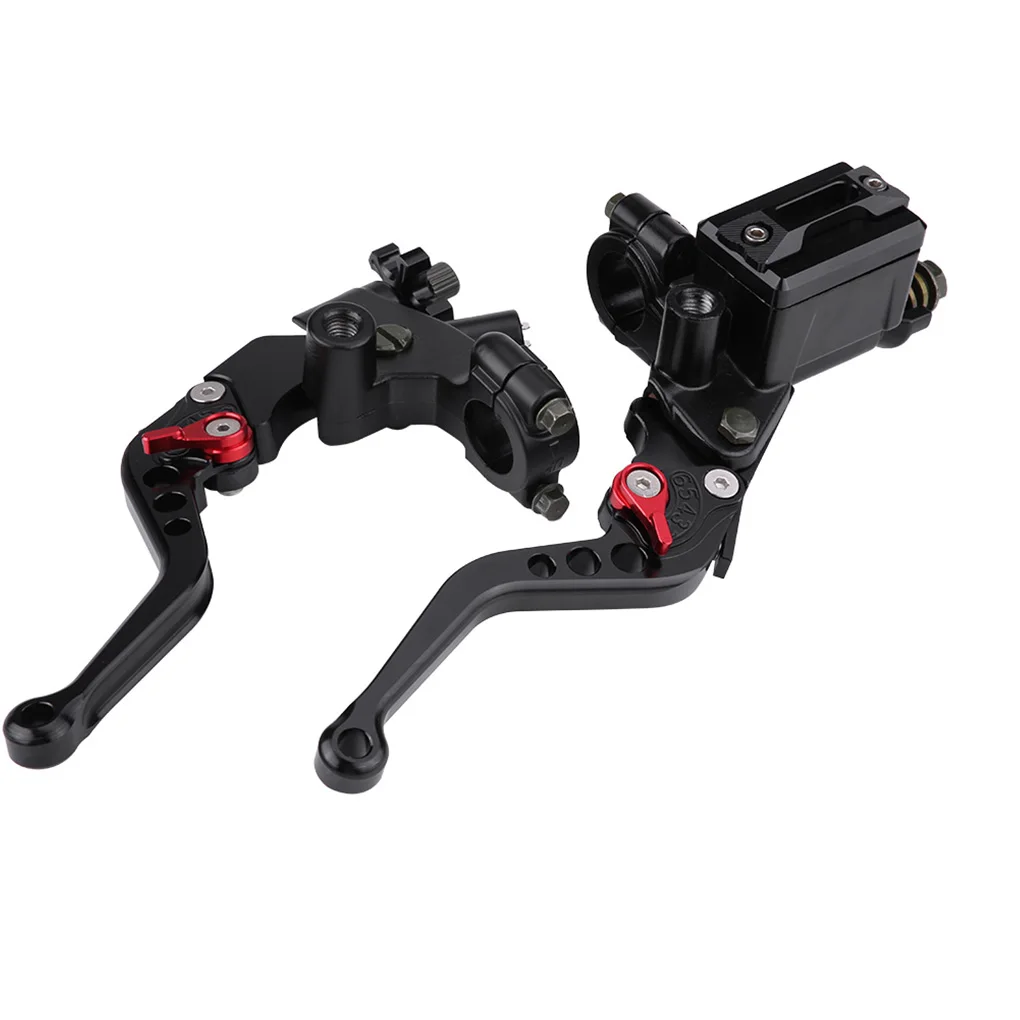 1 Pair Replacement for Honda Yamaha Brake Clutch Pump Lever Motorcycle Hydraulic Master Cylinder 7/8inch 12.7mm CNC