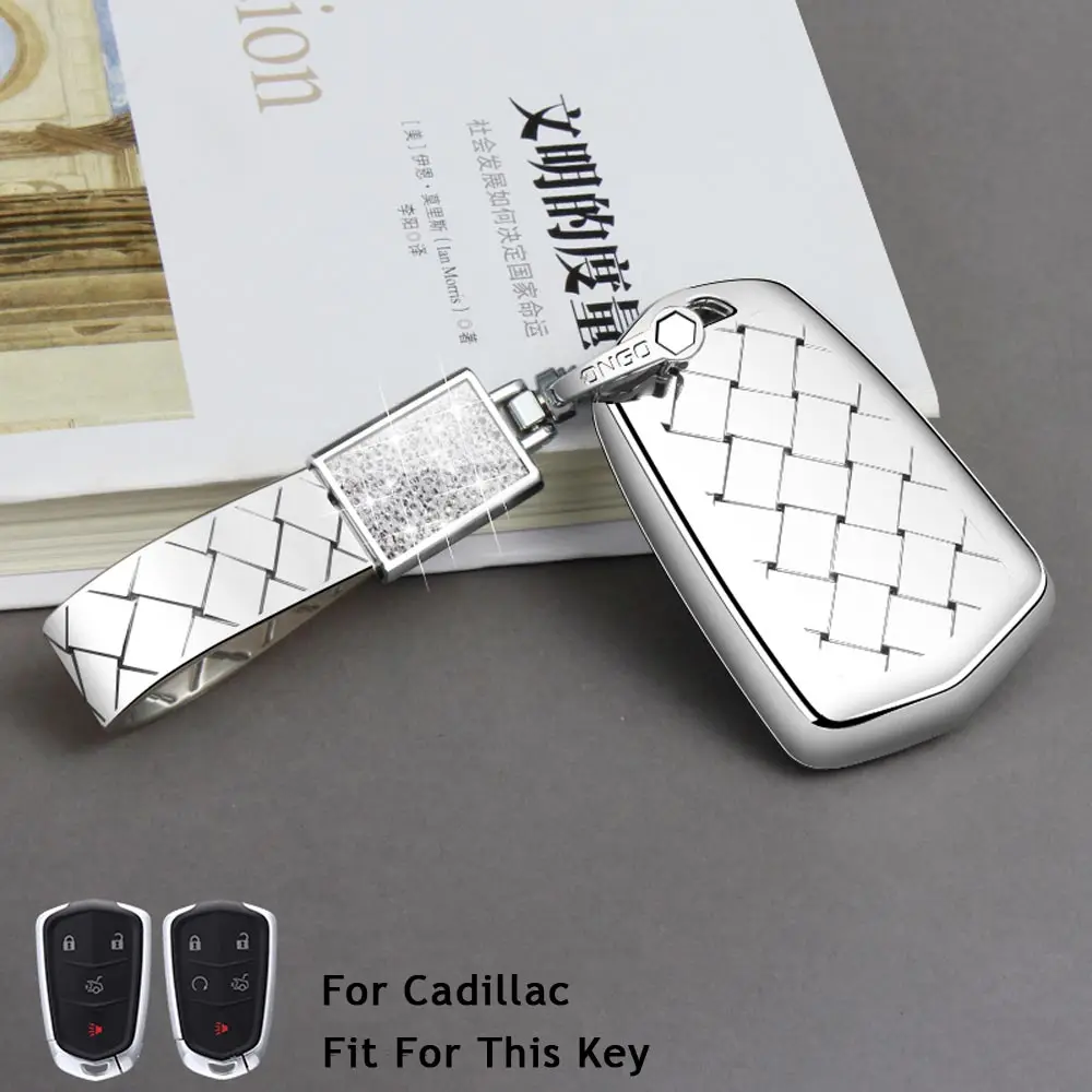 Option 11 4 5 кнопок ТПУ бумажник-ключница брелок для Cadillac Escalade ESV XTS ats, CTS SRX CT6 ATS-L XT5 ключ защитный чехол для стайлинга автомобилей - Название цвета: Option 11