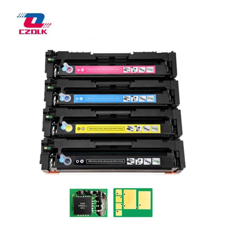 Совместимый тонер-картридж 203a для hp CF540a CF541a CF542a CF543a M254dw 254nw MFP M281cdw 280nw BK = 45G, CMY = 40G+ чипы не