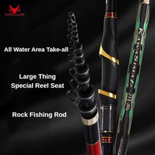 PURELURE – grand anneau de guidage en carbone pour longue portée et dérive, poteau en roche spécial, super dur et ultra léger, double usage 