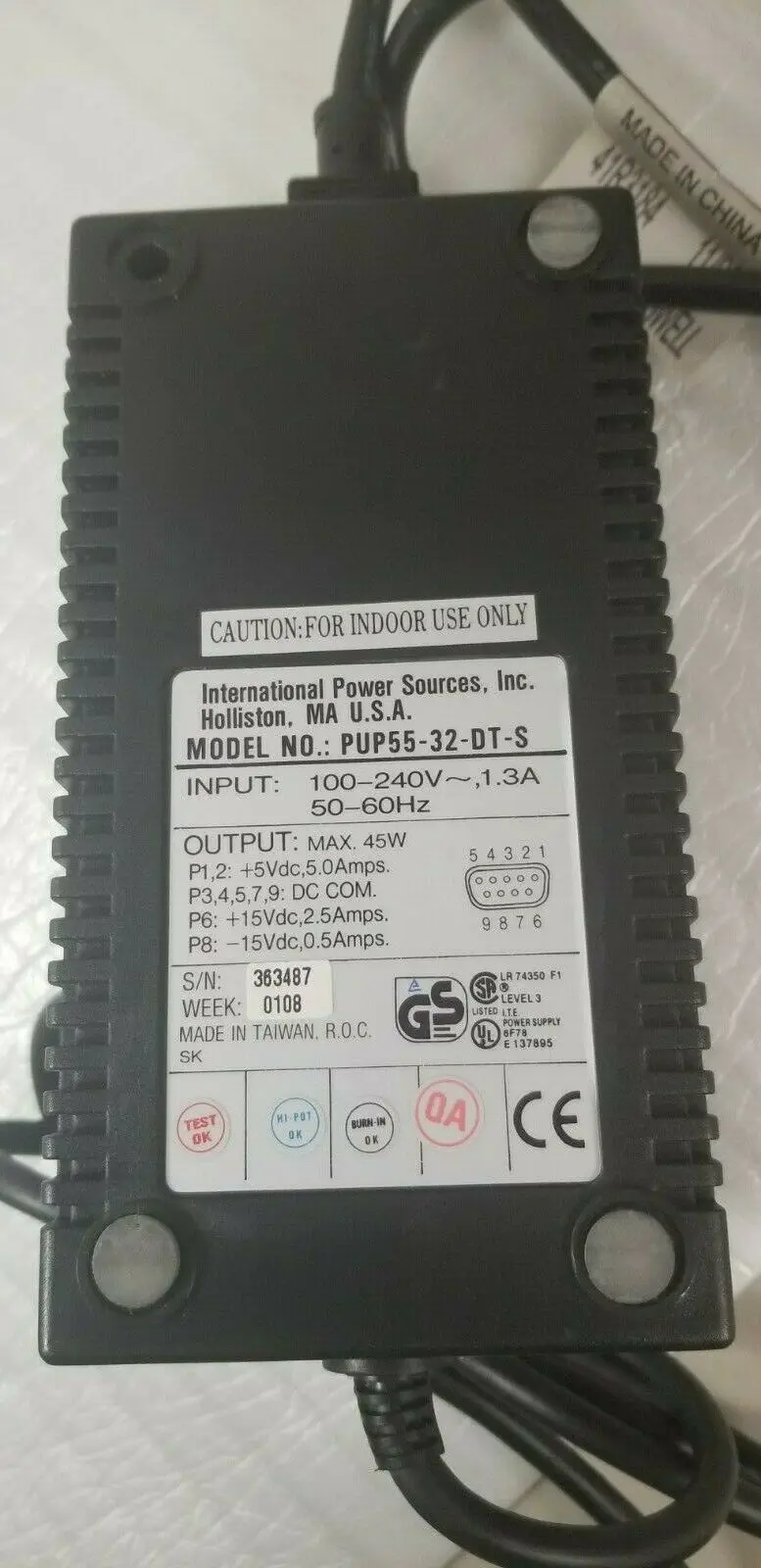 Международные источники питания PUP55-32-DT-S источник питания 100-240 В 1.3A 50-60 Гц
