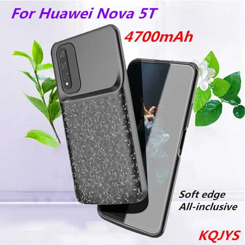 

KQJYS 4700mAh Slim Power Charging Cover For Huawei Nova 5T Battery Case Battery Charger Cases For Huawei Nova 5T Power Bank