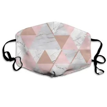 

NiYoung Women Men Teens Washable Reusable Face Masks with Elastic Ear Loop, Anti Dust Pollution Face Mask (Rose Gold Grey