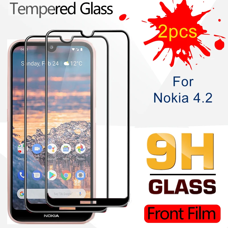 2 шт. 9H полное покрытие закаленное стекло для Nokia 4 3 5 Защита экрана Nokia4.2 Nokia3.2 Nokia3