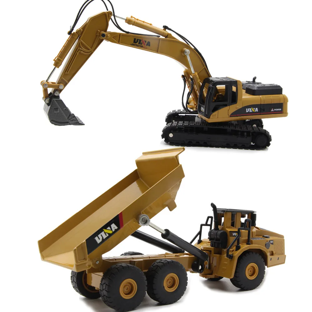 

NEW 1:50 Alloy Excavator Truck Car Autotruck Breaking Hammer Vehicles Model Diecast For Boys Toy Gift Kid Excavator