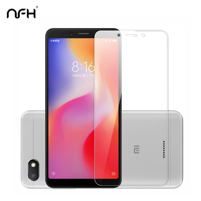 

2pcs For Xiaomi Redmi 6A 6 Tempered glass Screen Protector Explosion proof Protective Glass Hard Film 9H Case On Redmi 6A 5.4"