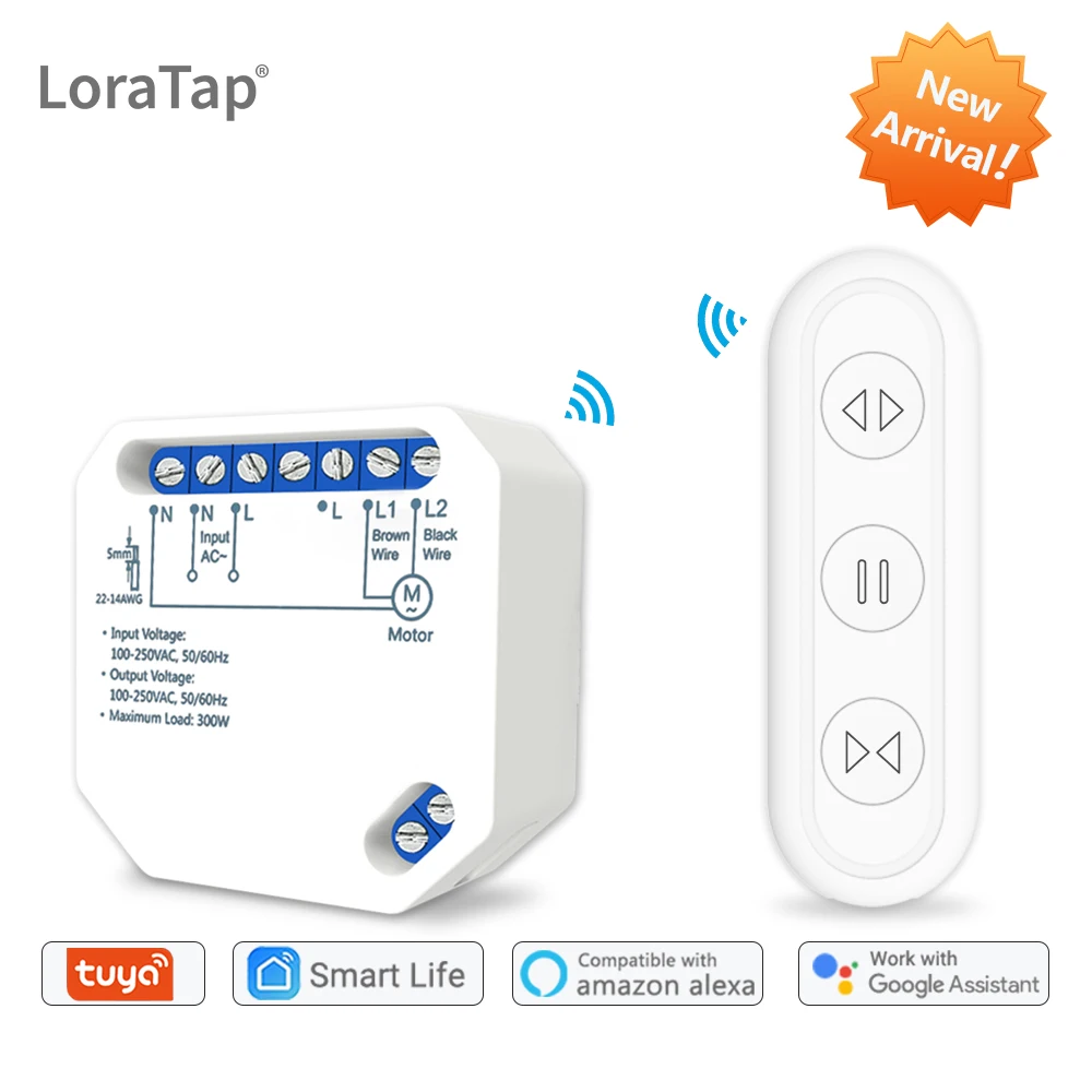 Online Tuya Vita Intelligente WiFi Cieco Modulo Switch con Telecomando per Tenda A Rullo Motore Elettrico Google Casa Aelxa Eco Smart Home, Casa Intelligente