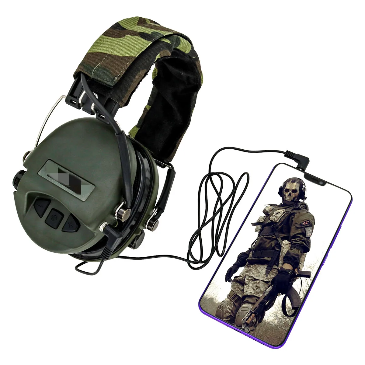 TCIHEADSET Tactical Airsoft MSASORDIN Headphone Hunting Electronic Hearing Protection Noise Reduction Shooting Tactical Headset respirator for herbicide application