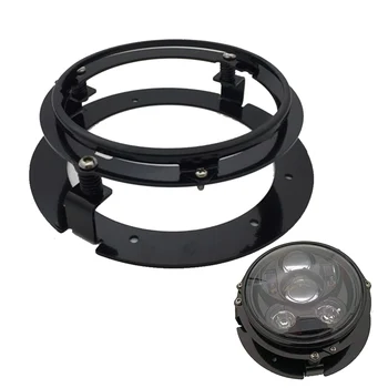 

Marlaa 5.75" Round Headlight Mounting Ring Bracket Adapter Stainless Steel Material Headlight Mount