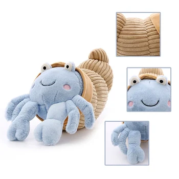 

2019 New Simulation Crab Plush Toy Marine Stuffed Animal Pillow Hermit Crab Doll Toys - Random Color