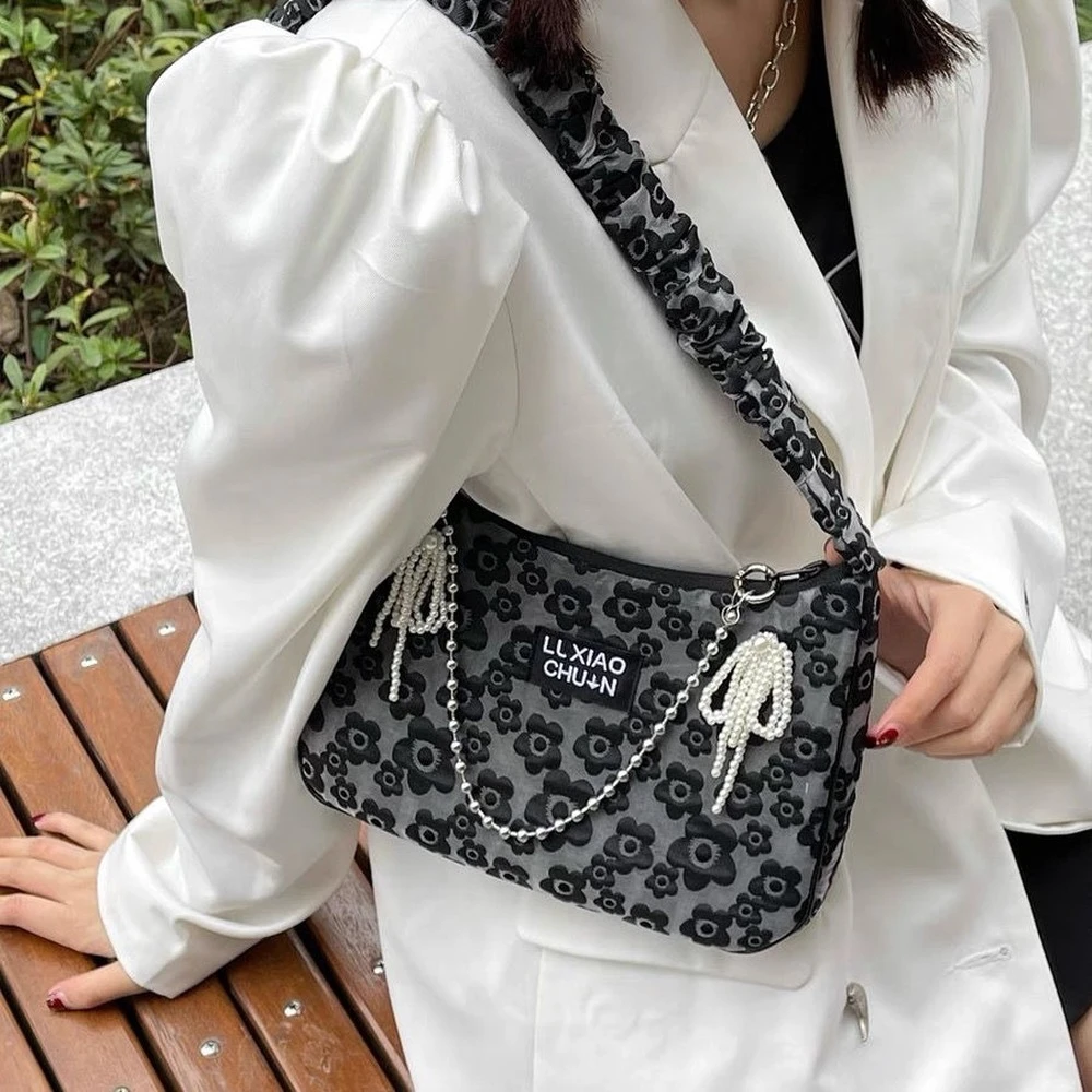 flower baguette bag