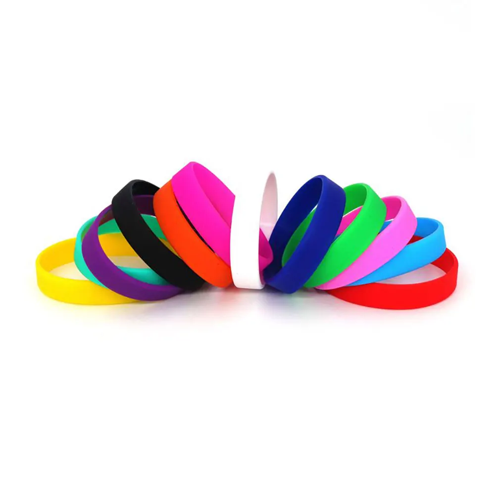 Silicone world Silicone Bracelet Candy-Colored Bracelet Sport Wristband Rubber Rubber Wrist Strap Jewelry silicone bracelet