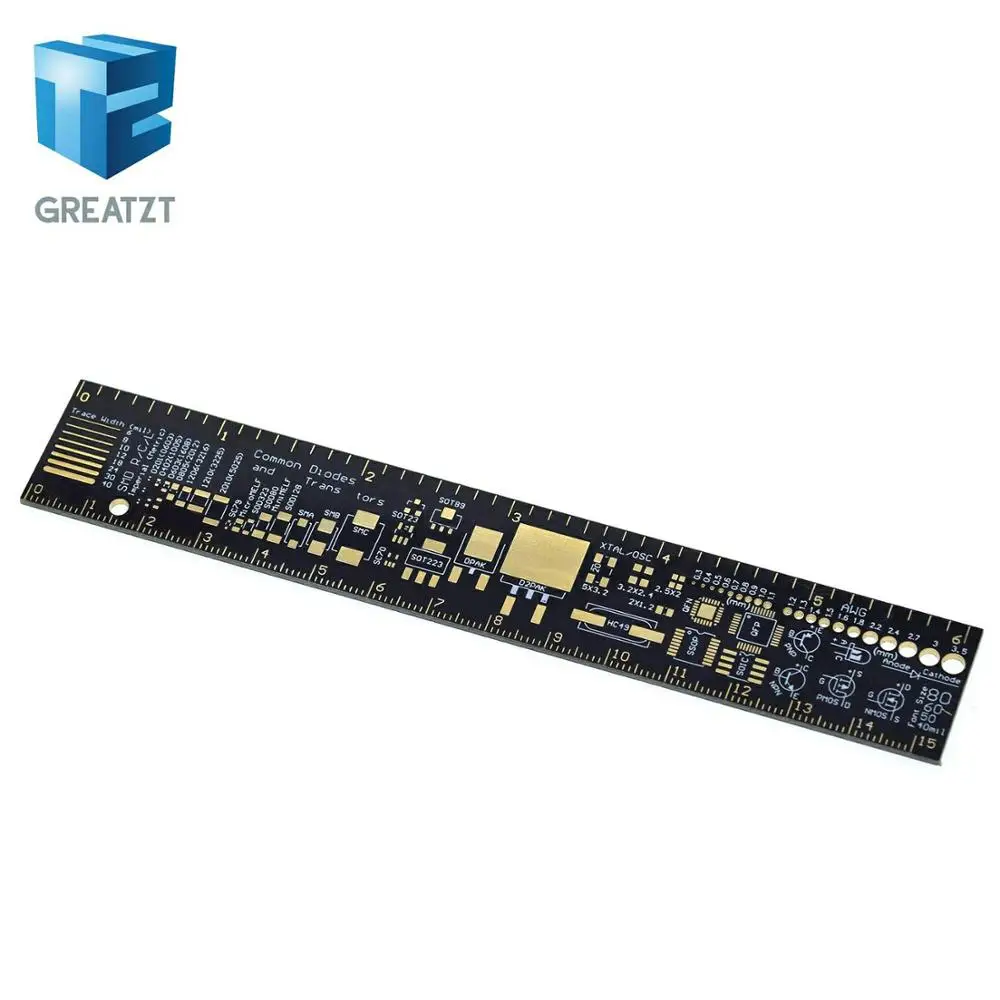 Линейка GREATZT PCB для электронных инженеров Geeks создателей Arduino вентиляторов